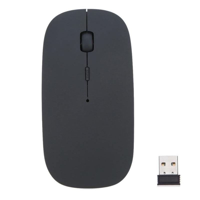 Mouse Óptico Ultra Slim Sem Fio 1600 Dpi eletronicos 014 AmploTech Preto 