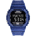 Relógio SMAEL Clássico 1801 - Classic Watich relógio 025 AmploTech Azul Malhado 